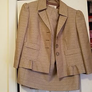 Beige Skirt Suit